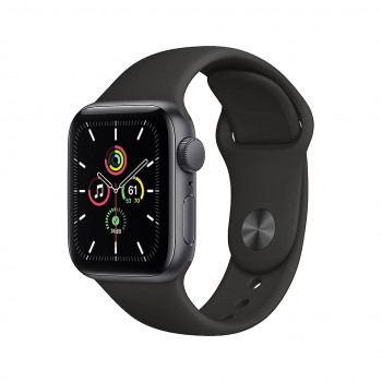Смарт-годинник Apple Watch SE + LTE 44mm Space Gray Aluminum Case with Black Sport Band