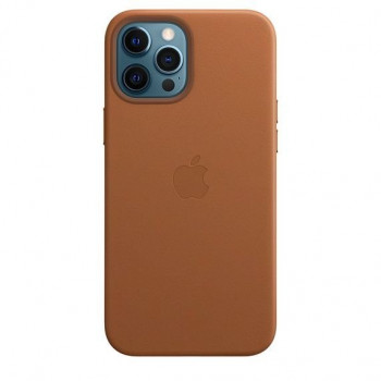Apple Leather Case для iPhone 12 Pro Max — Saddle Brown