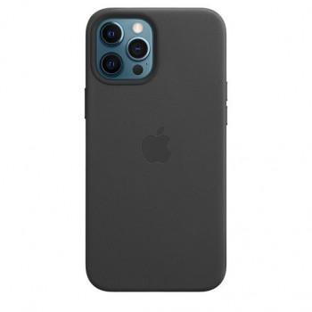 Apple Leather Case для iPhone 12 Pro Max — Black