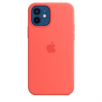 iPhone 12 mini Silicone Case with MagSafe — Pink Citrus