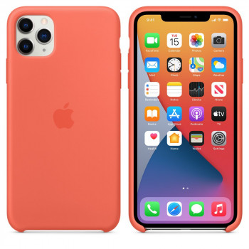 iPhone 11 Pro Max Silicone Case - Clementine