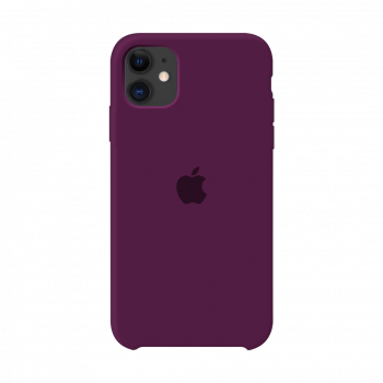 Чехол Silicone Case iPhone 11 - Marsala (Original Assembly)