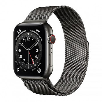 Смарт-годинник Apple Watch Series 6 + LTE 44mm Graphite Stainless Case with Graphite Milanes Loop