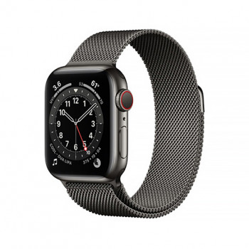 Смарт-годинник Apple Watch Series 6 + LTE 40mm Graphite Stainless Case with Graphite Milanes Loop