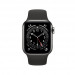 Смарт-годинник Apple Watch Series 6 + LTE 40mm Graphite Stainless Steel Case with Black Sport Band