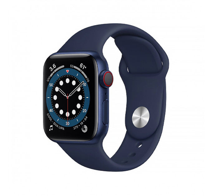 Смарт-годинник Apple Watch Series 6 + LTE 40mm Blue Aluminum Case with Deep Navy Sport Band