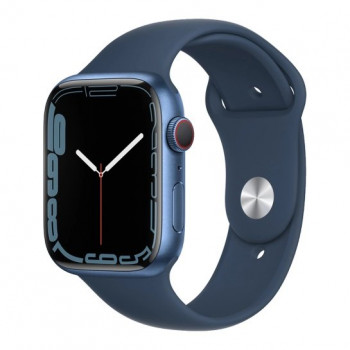 Смарт-часы Apple Watch Series 7 + LTE 45mm Blue Aluminum Case with Abyss Blue Sport Band
