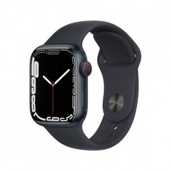 Смарт-часы Apple Watch Series 7 + LTE 41mm Midnight Aluminum Case with Midnight Sport Band