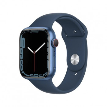 Смарт-часы Apple Watch Series 7 + LTE 41mm Blue Aluminum Case with Abyss Blue Sport Band