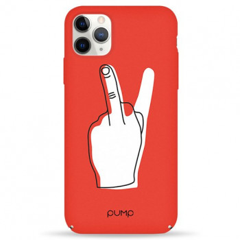Чохол Pump Tender Touch Case for iPhone 11 Pro Max V for Middle Finger #