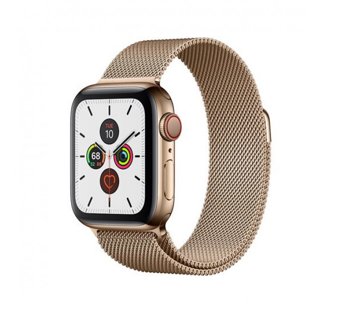 Смарт-годинник Apple Watch Series 5 + LTE 40mm Gold Stainless Steel Case with Gold Milanese Loop
