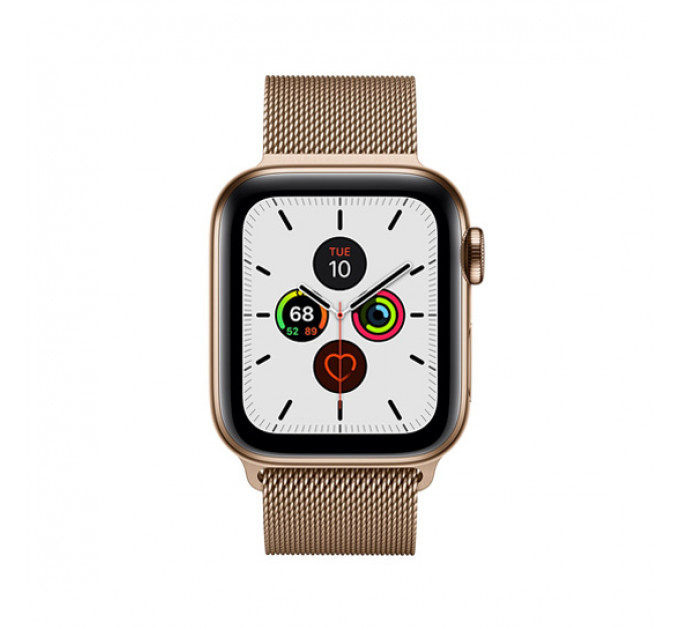 Смарт-часы Apple Watch Series 5 + LTE 40mm Gold Stainless Steel Case with Gold Milanese Loop