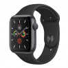 Смарт-часы Apple Watch Series 5 44mm Space Gray Aluminum Case with Black Sport Band