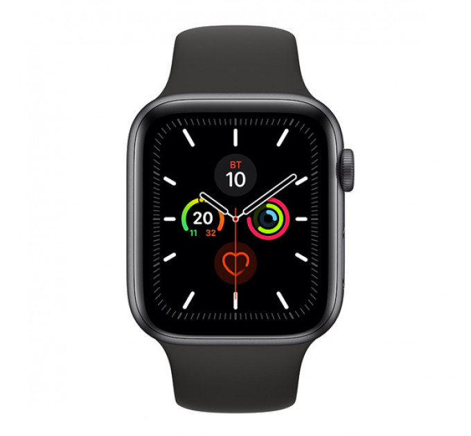 Смарт-годинник Apple Watch Series 5 44mm Space Gray Aluminum Case with Black Sport Band