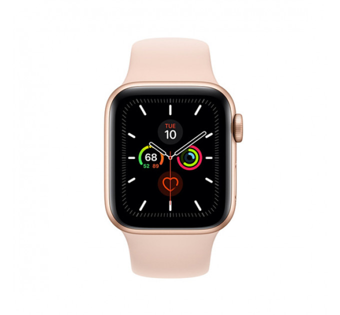Смарт-годинник Apple Watch Series 5 + LTE 40mm Gold Aluminum Case with Pink Sand Sport Band
