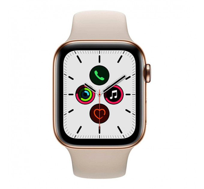 Смарт-годинник Apple Watch Series 5 + LTE 44mm Gold Stainless Steel Case with Stone Sport Band