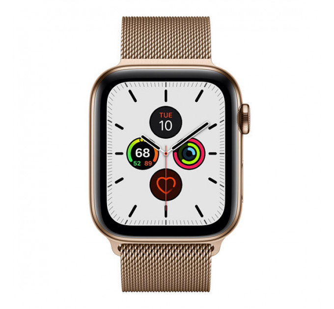 Смарт-годинник Apple Watch Series 5 + LTE 44mm Gold Stainless Steel Case with Gold Milanese Loop