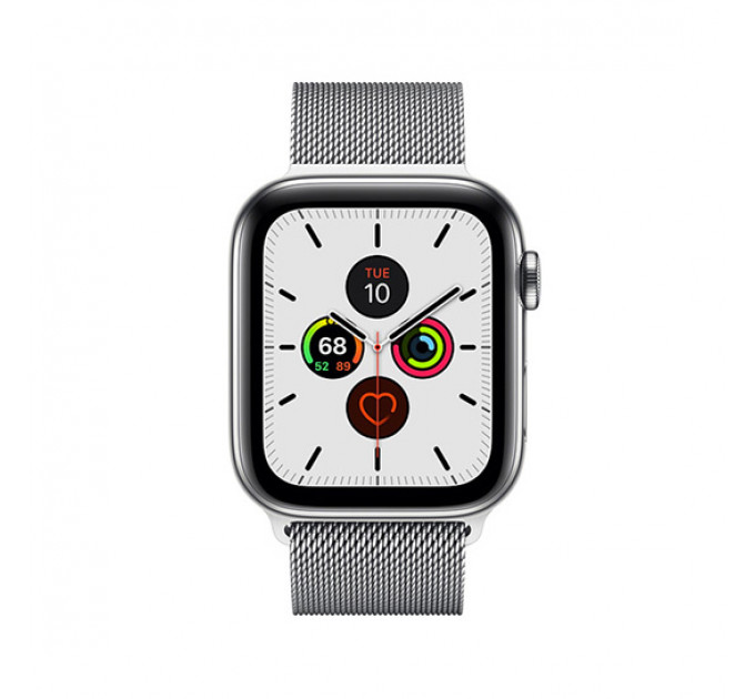 Смарт-часы Apple Watch Series 5 + LTE 40mm Stainless Steel Case with Silver Milanese Loop