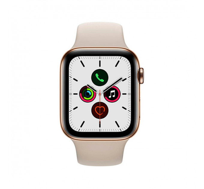 Смарт-часы Apple Watch Series 5 + LTE 40mm Gold Stainless Steel Case with Stone Sport Band