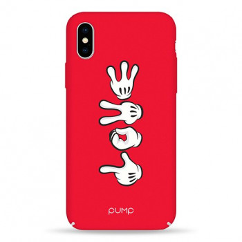 Чохол Pump Tender Touch Case for iPhone X/XS Hands Mickey Love #