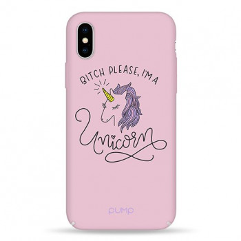 Чехол Pump Tender Touch Case for iPhone X/XS Unicorns Girl #