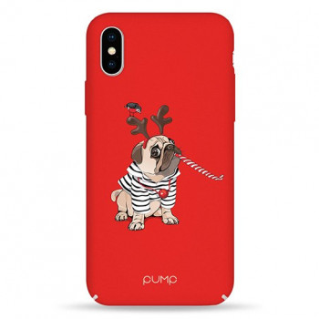 Чехол Pump Tender Touch Case for iPhone X/XS Christmas Dog #