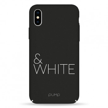 Чехол Pump Tender Touch Case for iPhone X/XS Black&White #