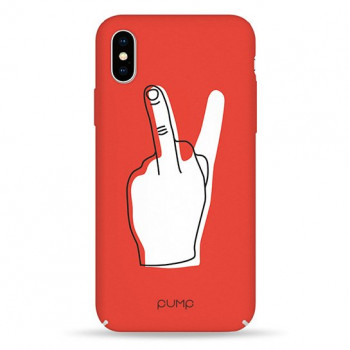 Чохол Pump Tender Touch Case for iPhone X/XS V for Middle Finger #