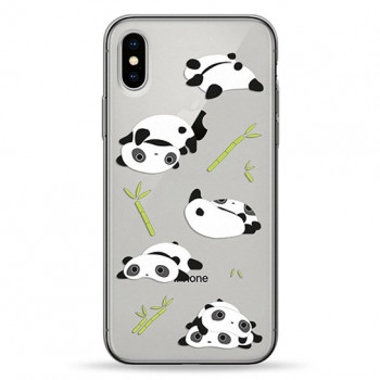 Чехол Pump Transparency Case for iPhone X/XS Flying Pandas #