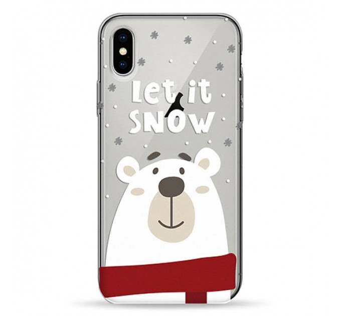 Чохол Pump Transparency Case for iPhone X/XS Let It Snow #