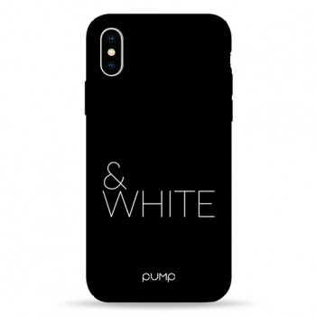 Чохол Pump Silicone Minimalistic Case for iPhone X/XS Black&White #