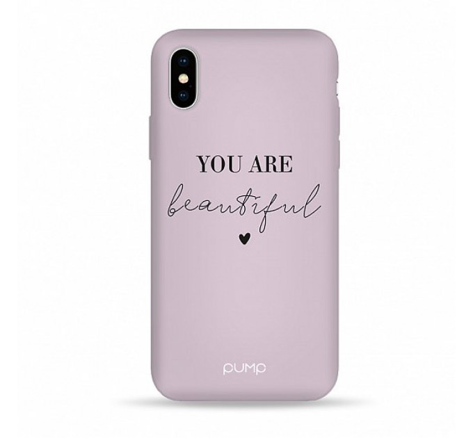 Чехол Pump Silicone Minimalistic Case for iPhone X/XS You Are Beautifull #