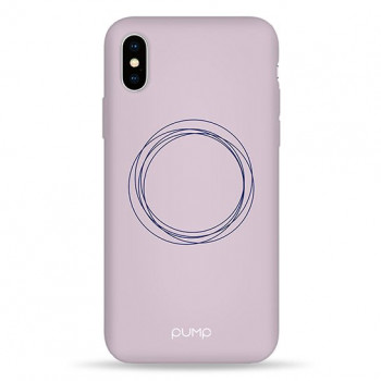 Чохол Pump Silicone Minimalistic Case for iPhone X/XS Circles on Light #