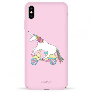 Чехол Pump Tender Touch Case for iPhone XS Max Unicorn Biker #