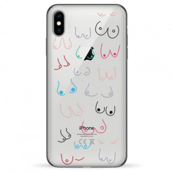 Чехол Pump Transparency Case for iPhone XS Max Tits #