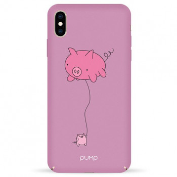 Чохол Pump Tender Touch Case for iPhone XS Max Pig Baloon #
