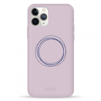 Чехол Pump Silicone Minimalistic Case for iPhone 11 Pro Circles on Light #