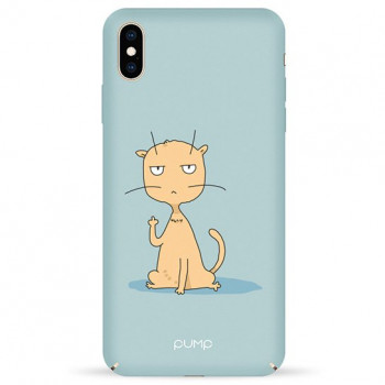 Чохол Pump Tender Touch Case for iPhone XS Max Cat Fuck #