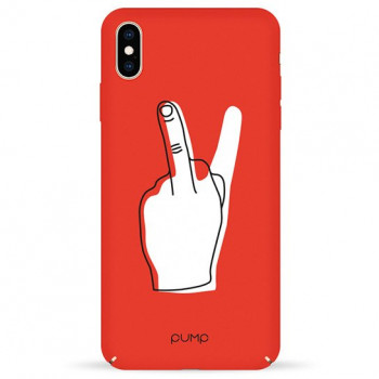 Чохол Pump Tender Touch Case for iPhone XS Max V for Middle Finger #