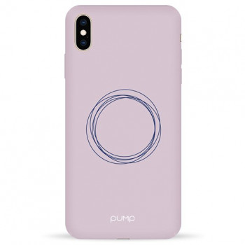 Чохол Pump Silicone Minimalistic Case for iPhone XS Max Circles on Light #