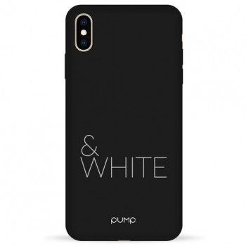 Чехол Pump Silicone Minimalistic Case for iPhone XS Max Black&White #