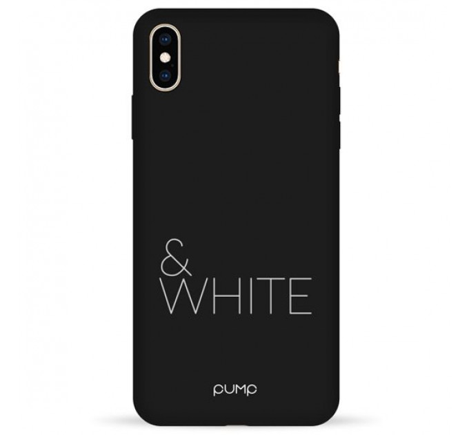 Чохол Pump Silicone Minimalistic Case for iPhone XS Max Black&White #