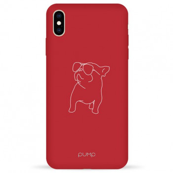 Чохол Pump Silicone Minimalistic Case for iPhone XS Max Pug With #