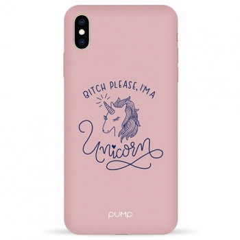 Чехол Pump Silicone Minimalistic Case for iPhone XS Max Unicorn Girl #