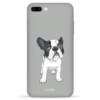 Чехол Pump Tender Touch Case for iPhone 8 Plus/7 Plus Bulldog on Gray #