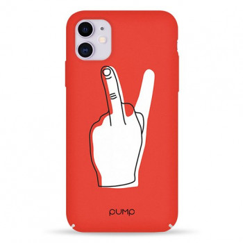Чехол Pump Tender Touch Case for iPhone 11 V for Middle Finger #