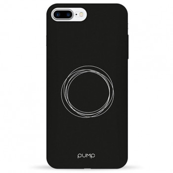 Чехол Pump Silicone Minimalistic Case for iPhone 8 Plus/7 Plus Circles on Dark #