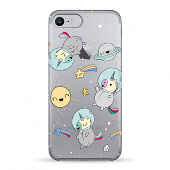 Чохол Pump Transparency Case for iPhone 8/7 Space Unicorns #