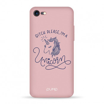 Чехол Pump Silicone Minimalistic Case for iPhone 8/7 Unicorn Girl #
