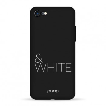 Чохол Pump Silicone Minimalistic Case for iPhone 8/7 Black&White #